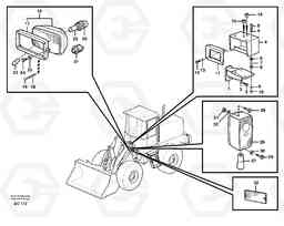 83186 Lighting, front L70D, Volvo Construction Equipment