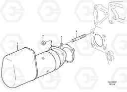 21467 Starter motor, mounting L70D, Volvo Construction Equipment