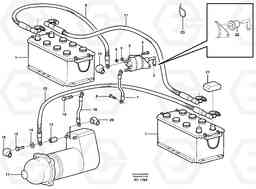 12679 Battery cable and main switch L70D, Volvo Construction Equipment