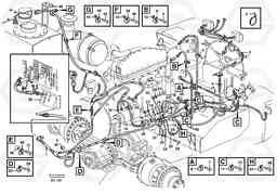 88166 Rear cable harness with assembly parts L70D, Volvo Construction Equipment