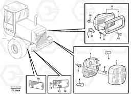 21471 Lighting, rear L70D, Volvo Construction Equipment