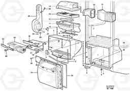 21012 Fresh air inlet, air filter and fan housing. L70D, Volvo Construction Equipment