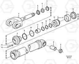 7249 Hydraulic cylinder, lifting. L70D, Volvo Construction Equipment