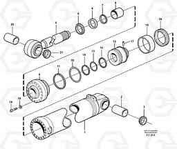 35092 Hydraulic cylinder, tilt L70D, Volvo Construction Equipment
