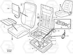 60557 Driver's seat. L70D, Volvo Construction Equipment