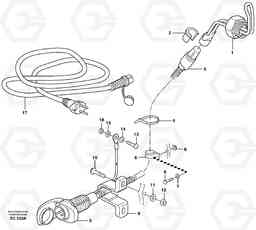 34266 Engine heater, 220v/750w L70D, Volvo Construction Equipment