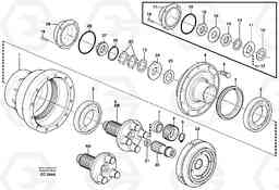 23876 Planetary axle, rear L70C SER NO 13116-, SER NO BRAZIL 70007-, Volvo Construction Equipment