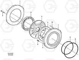 55346 Multi-disc brake, front L70D, Volvo Construction Equipment