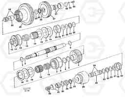 45703 Hydraulic clutch rear/4:th speeds L70E, Volvo Construction Equipment