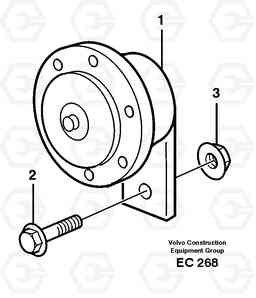 21474 Compressor horn L70D, Volvo Construction Equipment