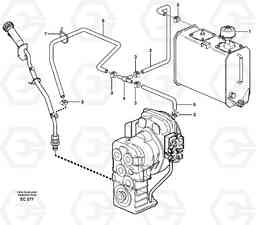 74279 Ventilation for transmission. L70D, Volvo Construction Equipment