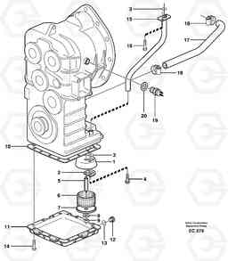 85421 Oil reservoir and strainer L70D, Volvo Construction Equipment