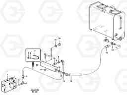 90626 Draining line, central block L70D, Volvo Construction Equipment