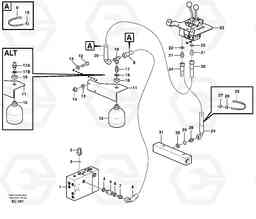 87276 Servo - hydraulic, feed and return lines L70D, Volvo Construction Equipment