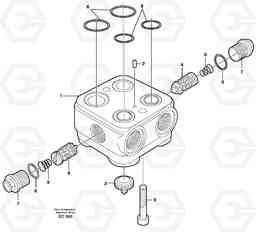 37893 Valve housing L70D, Volvo Construction Equipment