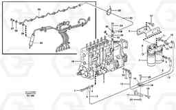 40948 Fuel pipes, injection pump - fuel filter L70D, Volvo Construction Equipment