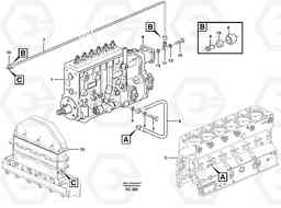 23205 Fuel system, oil pipe, pipe for smoke limiter L70D, Volvo Construction Equipment