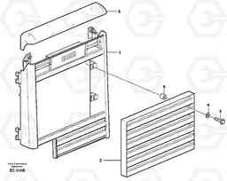 41663 Radiator casing L70D, Volvo Construction Equipment