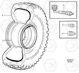 25273 Wheel L70D, Volvo Construction Equipment