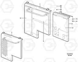 88177 Hatch for oil bath air cleaner L70D, Volvo Construction Equipment