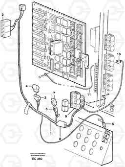 53651 Cable harness, air conditioning. Cab. L70D, Volvo Construction Equipment