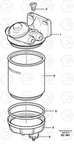 23203 Water separator L70D, Volvo Construction Equipment