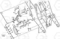 70134 Central lubrication with fitting parts. B2 L70D, Volvo Construction Equipment