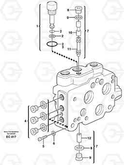 64885 Lock valve L70D, Volvo Construction Equipment