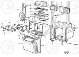 81806 Fresh air inlet, air filter and fan housing. L90E, Volvo Construction Equipment