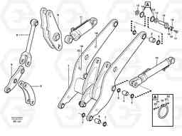 2828 Lifting frame work with assembly parts L90D, Volvo Construction Equipment