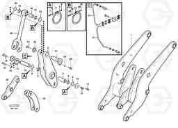 70822 Rear links with assembly parts L70E, Volvo Construction Equipment