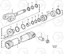 26933 Hydraulic cylinder, lifting. L90D, Volvo Construction Equipment