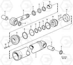 3045 Hydraulic cylinder, tilt L90D, Volvo Construction Equipment