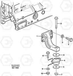 35099 Engine mounting L90D, Volvo Construction Equipment