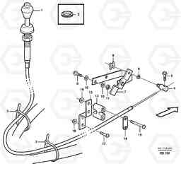 31206 Hand throttle control. L90D, Volvo Construction Equipment
