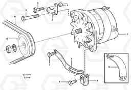 31208 Alternator with assembling details L90D, Volvo Construction Equipment