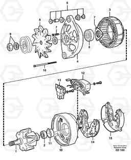 31209 Alternator L90D, Volvo Construction Equipment