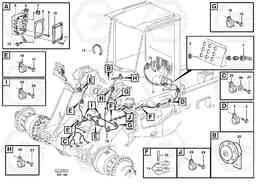 40077 Front cable harness with assembly parts L90D, Volvo Construction Equipment