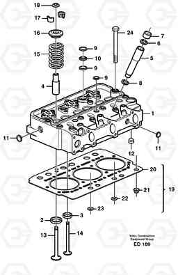 36082 Cylinder head L90D, Volvo Construction Equipment