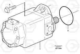30193 Hydraulic pump with fitting parts L90D, Volvo Construction Equipment