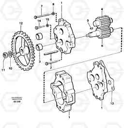 34405 Transmission pump L90D, Volvo Construction Equipment