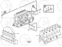 36093 Fuel system, oil pipe, pipe for smoke limiter L90D, Volvo Construction Equipment