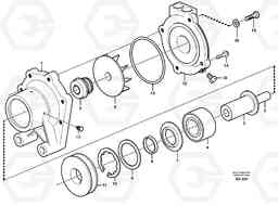 38492 Water pump, intercooler L90D, Volvo Construction Equipment