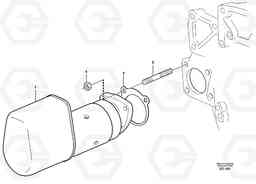 31212 Starter motor with assembling details L90D, Volvo Construction Equipment