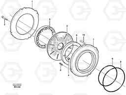 102166 Multi-disc brake, front L70E, Volvo Construction Equipment