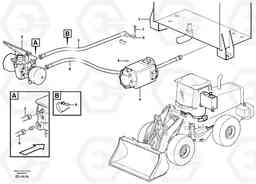 3179 Brake hoses, tank - pump - footbrake valve L90D, Volvo Construction Equipment