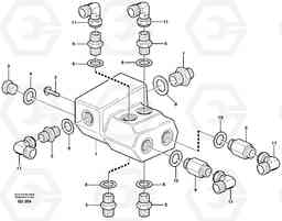 27357 Shift valve with fitting parts L90D, Volvo Construction Equipment