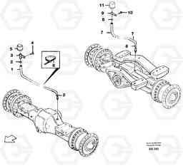 85869 Venting, planet shafts L90D, Volvo Construction Equipment