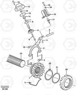 33373 Differential lock L90D, Volvo Construction Equipment