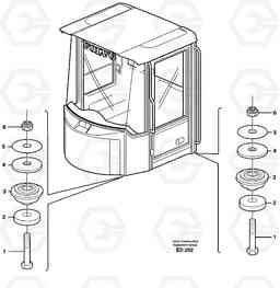 27370 Driver's cab, mounting block L90D, Volvo Construction Equipment